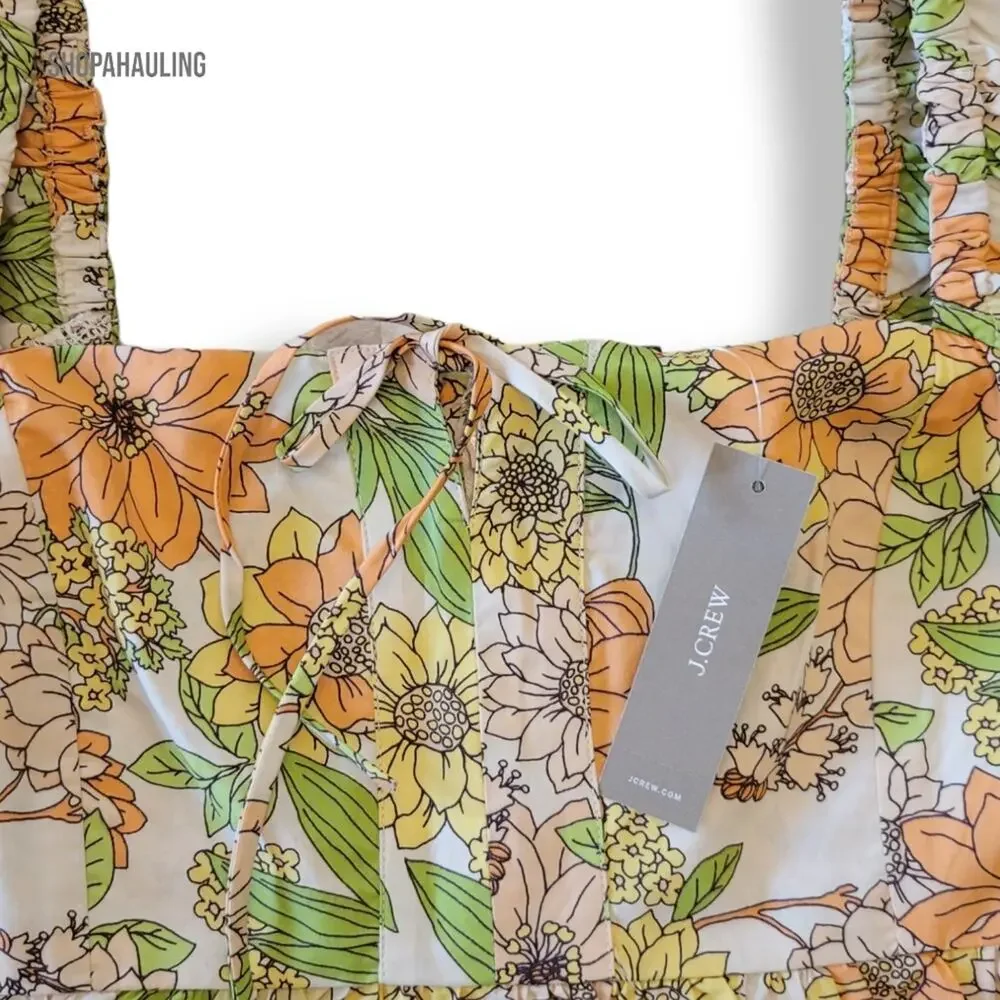 J. Crew floral blouse Size 10